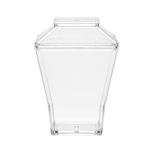 EMBALLAGES APÉRITIFS AVEC COUVERCLE   5,3x5,3x8,1 CM TRANSPARENT PS (288 UNITÉ)