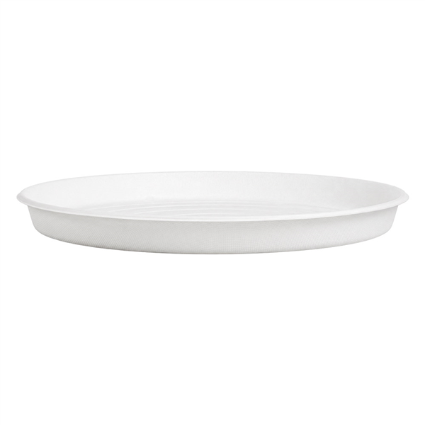 BASES RÉCIPIENT PIZZA BIONIC  Ø 35,7x3,3 CM BLANC BAGASSE (150 UNITÉ)