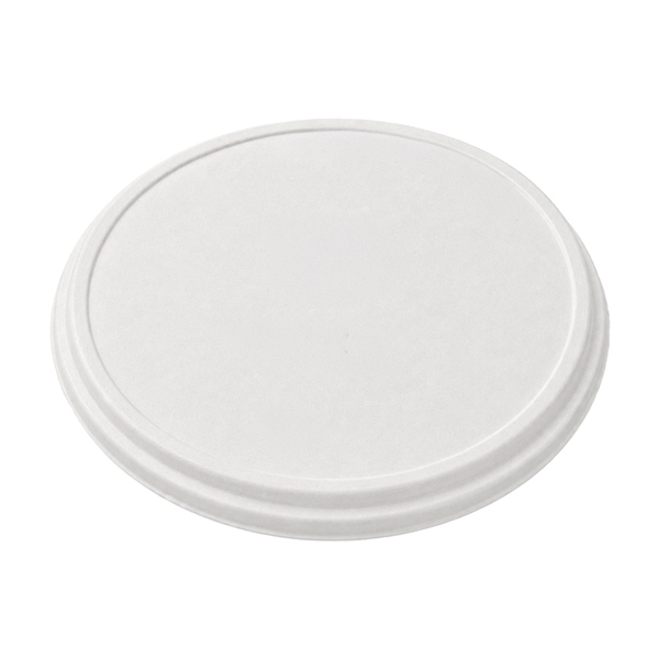 COUVERCLES RÉCIPIENT POUR PIZZA BIONIC  Ø 36,4x1,9 CM BLANC BAGASSE (150 UNITÉ)