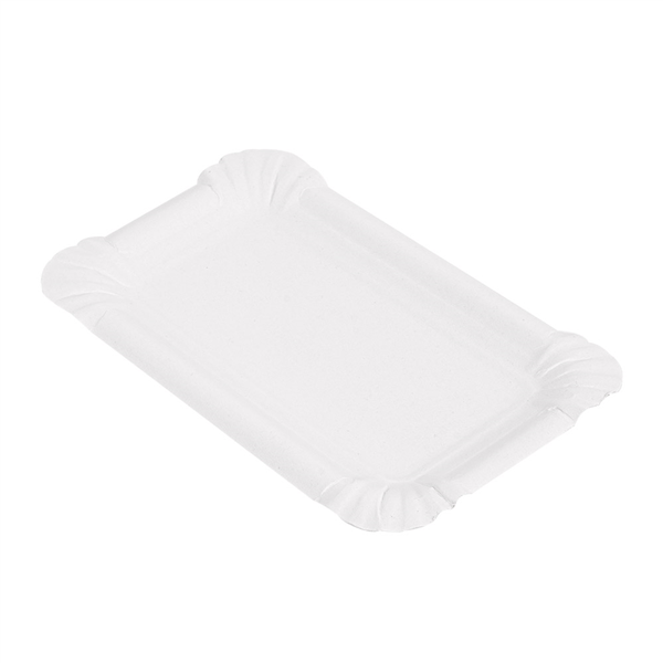 PLATEAUX PÂTISSERIE - PETITS  250 G/M2 15x9 CM BLANC CARTON (250 UNITÉ) - Garcia de Pou