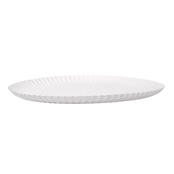 PLATEAUX PÂTISSERIE EN RELIEF  420 G/M2 Ø 28 CM BLANC CARTON (50 UNITÉ) - Garcia de Pou