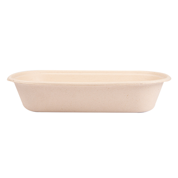 LUNCH BOXES 1 COMPART. "BIONIC" 850 ML 23,5x13,1x4,6 CM NATUREL BAGASSE (500 UNITÉ) - Garcia de Pou