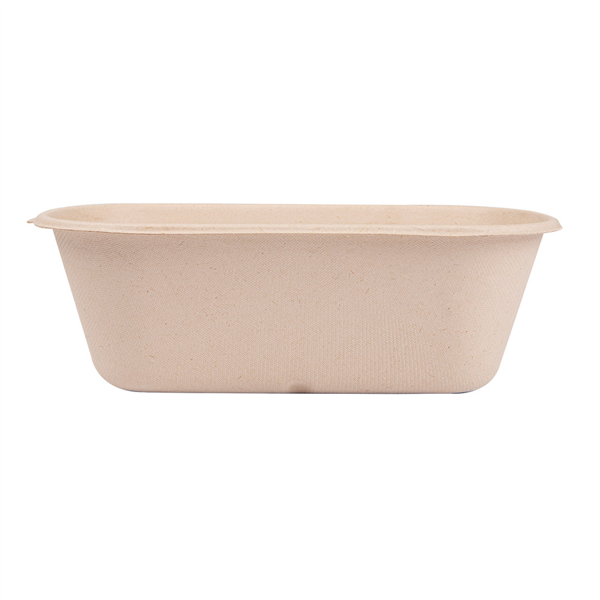 LUNCH BOXES 1 COMPART. "BIONIC" 1000 ML 22x12,9x6,85 CM NATUREL BAGASSE (500 UNITÉ) - Garcia de Pou