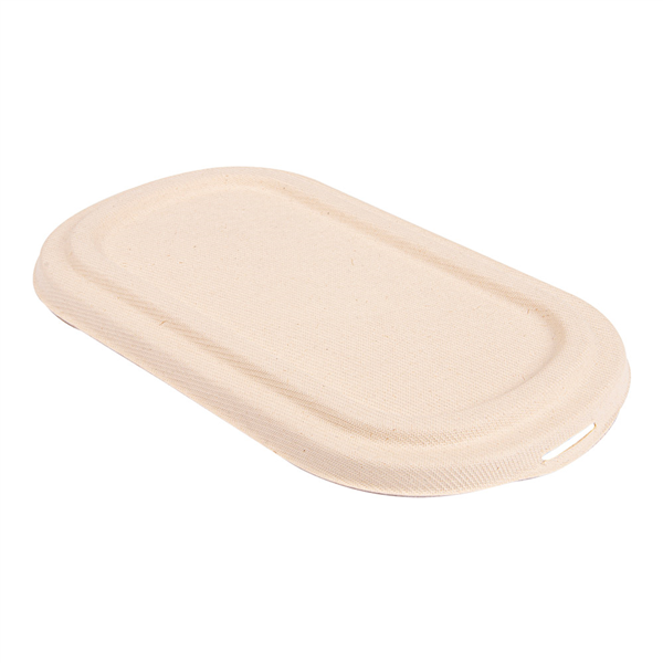 COUVERCLES LUNCH BOX 320.52/53 "BIONIC" 850 ML 24,1x13,6x1,4 CM NATUREL BAGASSE (500 UNITÉ) - Garcia de Pou