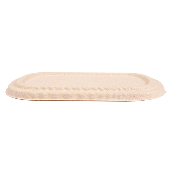 COUVERCLES LUNCH BOX 320.52/53 "BIONIC" 850 ML 24,1x13,6x1,4 CM NATUREL BAGASSE (500 UNITÉ) - Garcia de Pou