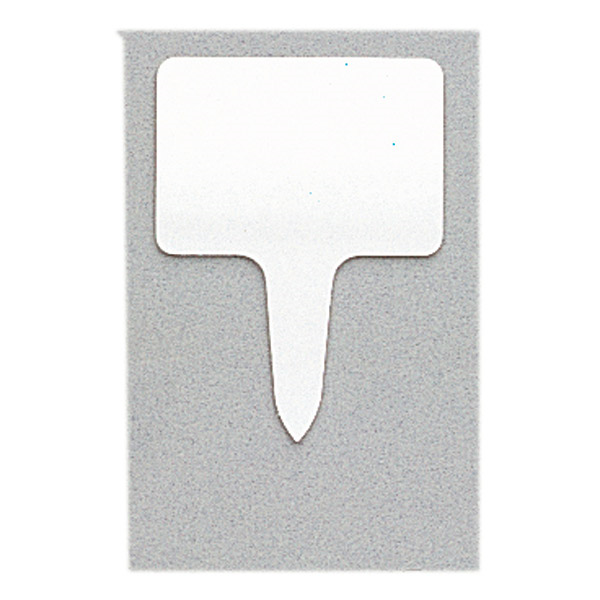 10 U. ÉTIQUETTES À PRIX RECTANGULAIRES  8x5,5x0,1 CM BLANC PVC (1 UNITÉ) - Garcia de Pou