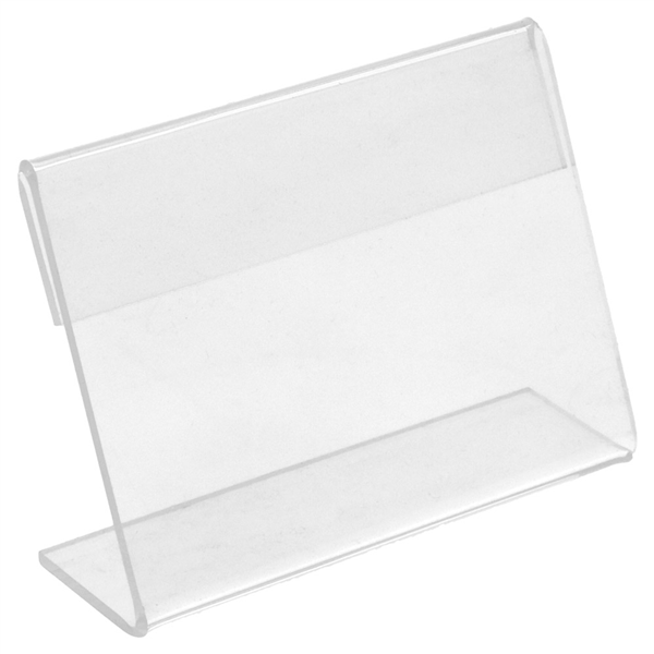 10 U. CHEVALETS POUR ÉTIQUETTES  8x6,5x2 CM TRANSPARENT PVC (1 UNITÉ) - Garcia de Pou