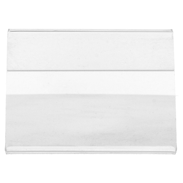 10 U. CHEVALETS POUR ÉTIQUETTES  8x6,5x2 CM TRANSPARENT PVC (1 UNITÉ) - Garcia de Pou