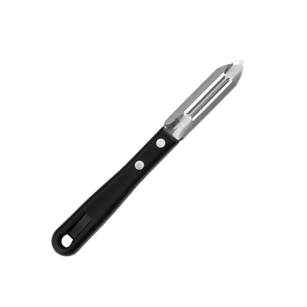 ÉCONOME, MANCHE ABS  6,5 CM NOIR INOX (1 UNITÉ) - Garcia de Pou