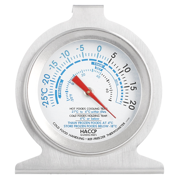 THERMOMÈTRE FRIGO/CONGÉLATEUR -29º À 20ºC  6,2x7,3x4 CM ARGENTE INOX (1 UNITÉ) - Garcia de Pou