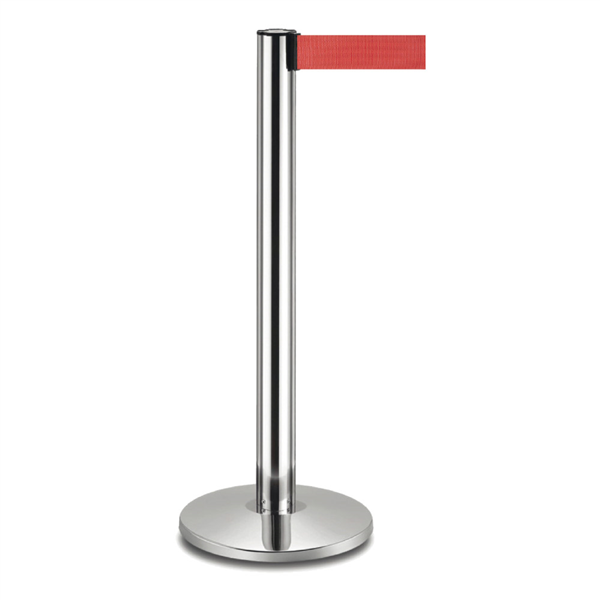 COLONNES MOBILES AVEC RUBAN RETRACTIBLES  Ø 36x104 CM ROUGE ALUMINIUM (2 UNITÉ) - Garcia de Pou