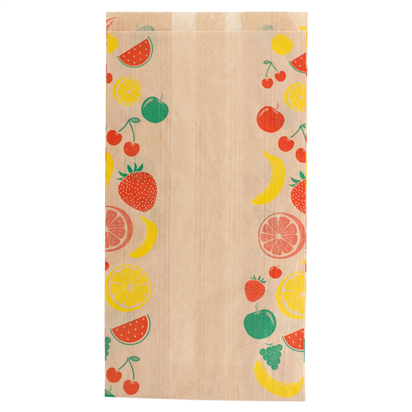 SACHETS PLATS POUR FRUITS 1 KG 32 G/M2 14+9x26 CM NATUREL KRAFT (500 UNITÉ) - Garcia de Pou