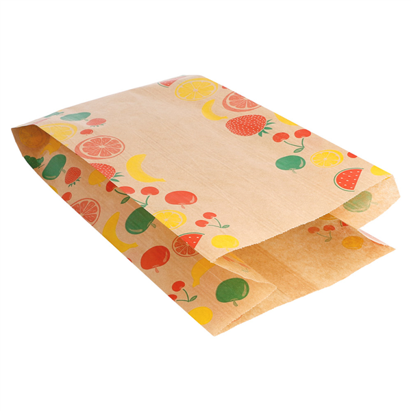 SACHETS PLATS POUR FRUITS 1 KG 32 G/M2 14+9x26 CM NATUREL KRAFT (500 UNITÉ) - Garcia de Pou