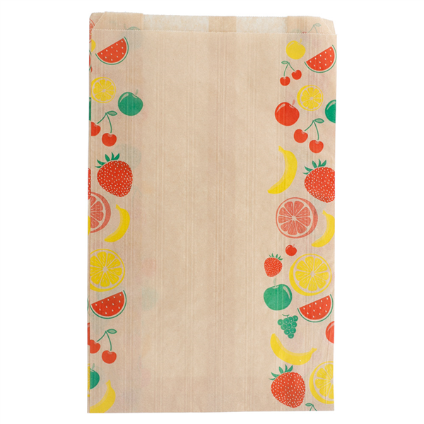 SACHETS PLATS POUR FRUITS 1,5 KG 32 G/M2 19+8x30 CM NATUREL KRAFT (250 UNITÉ) - Garcia de Pou