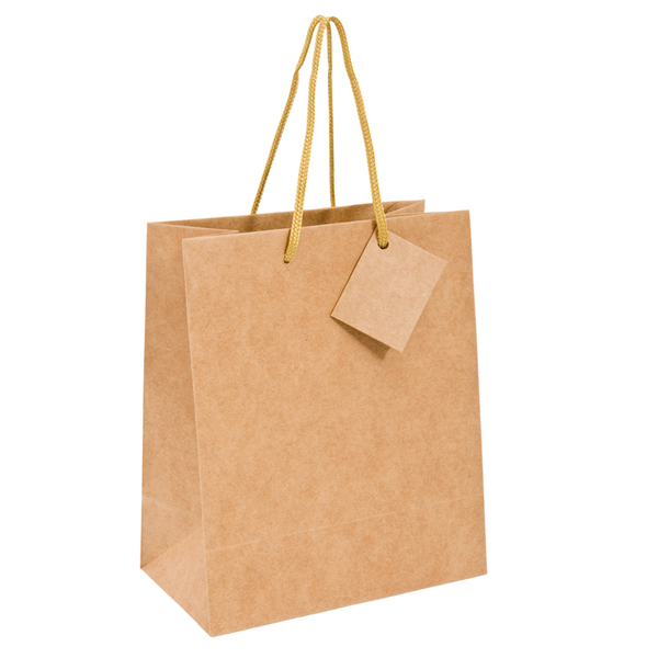 SACS BOUTIQUE ANSES CORDON  150 G/M2 40+15x50 CM NATUREL KRAFT (100 UNITÉ) - Garcia de Pou