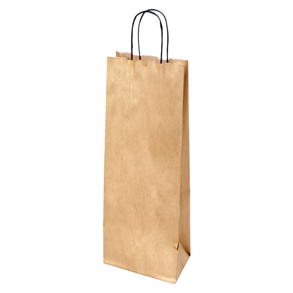 SACS SOS AVEC ANSES 1 BOUTEILLE  100 G/M2 14+8x40 CM OR KRAFT (250 UNITÉ) - Garcia de Pou