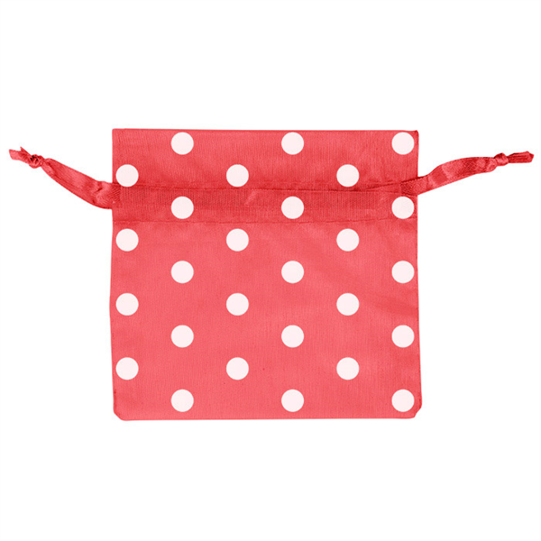 48 U. SACHETS ORGANDY AVEC FERMETURE-À POIS  12,5x11 CM ROUGE MICROFIBRE (1 UNITÉ) - Garcia de Pou