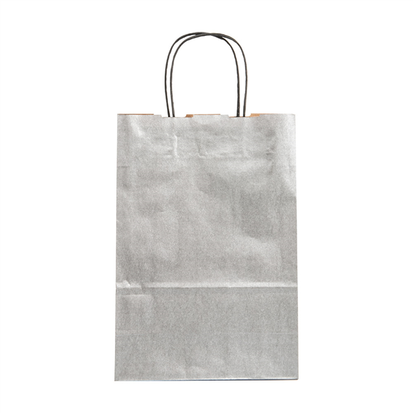 SACS SOS AVEC ANSES  80 G/M2 26+14x32 CM ARGENTE KRAFT (250 UNITÉ) - Garcia de Pou