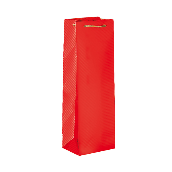 10 U. SAC PORTE-BOUTEILLES CORDE  150 G/M² 12,3+7,8x36 CM ROUGE (1 UNITÉ) - Garcia de Pou