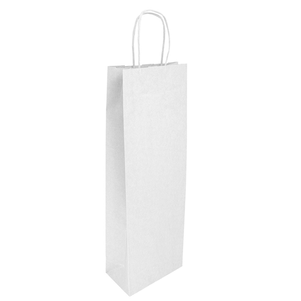 SACS SOS AVEC ANSES 1 BOTEILLE  100 G/M2 14+8x40 CM BLANC CELLULOSE (250 UNITÉ)