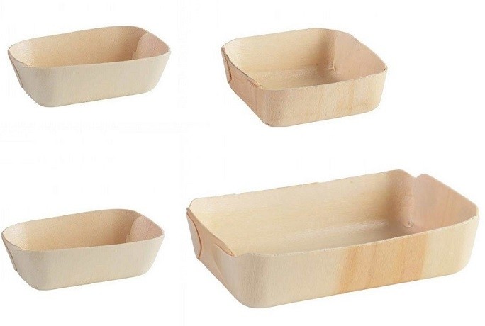 KIT DE 4 ASSIETTES PEUPLIER "MADERA"