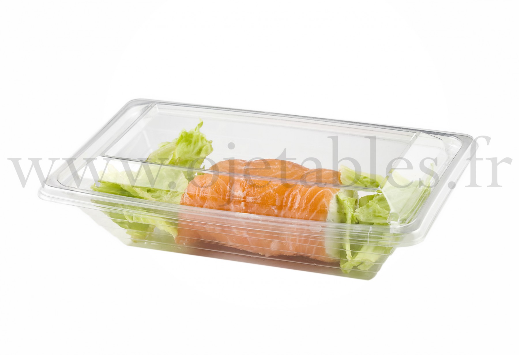 Barquette salade Pyramipack Noir 480cc +COUVERCLE