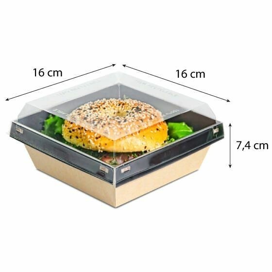Boite LUXIFOOD 900cc Personnalisé multicouleurs