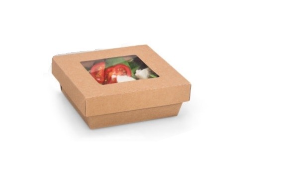 BOITE KRAFT BRUNE AVEC COUVERCLE 1000ml