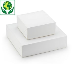 BOITE CARTON BLANCHE 16X16X8 CM