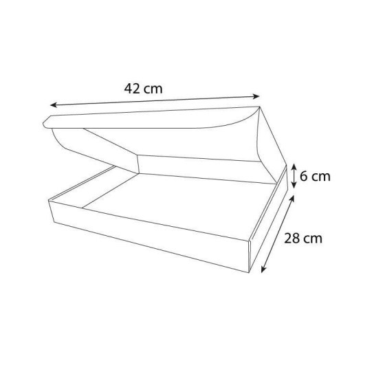 BOITE PATISSIERE Nanocannelure rigide avec fond doublé 28x42x6cm 