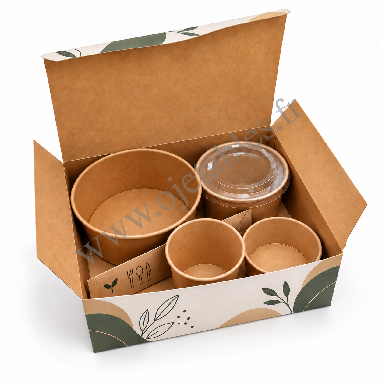 Coffret en carton personnalisé multicouleurs 260x200x89mm