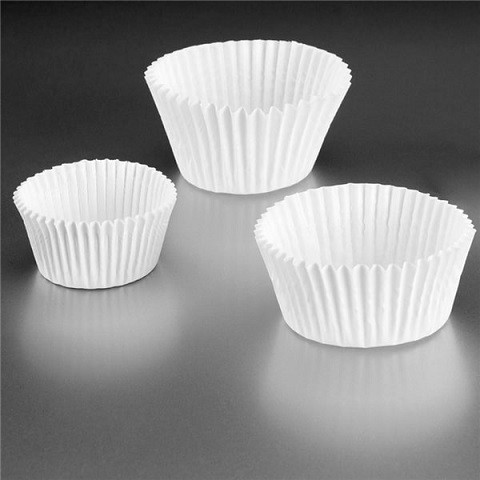 CAPSULES 'PETITS FOURS' 50 G/M2 Ø 5x3,5 CM BLANC