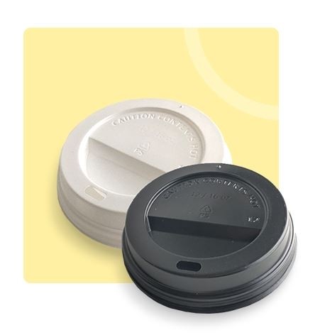 COUVERCLE BLANC POUR GOBELET PERSONNALISE 