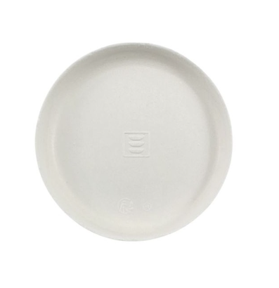 Assiette ronde biodégradable blanche Ø 7cm