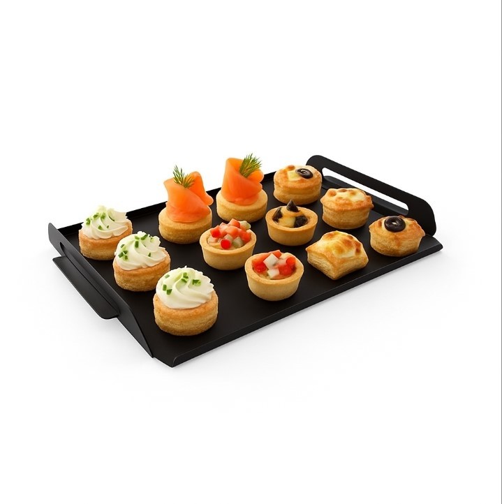 Plateaux cocktails GN1/1 32*53 Réutilisable Réchauffable NOIR *4 fonctions
