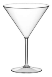 VERRE MARTINI Incassable et Réutilisable en SAN - 30cl
