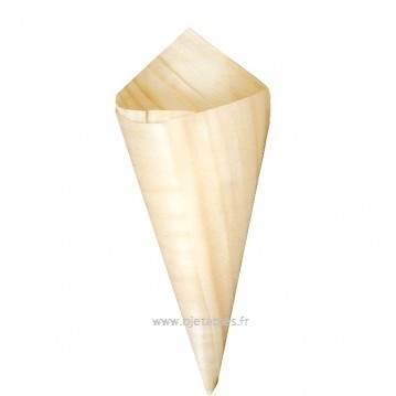 CONE 8cm EN BOIS DE PIN