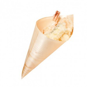 CONE 17cm EN BOIS DE PIN