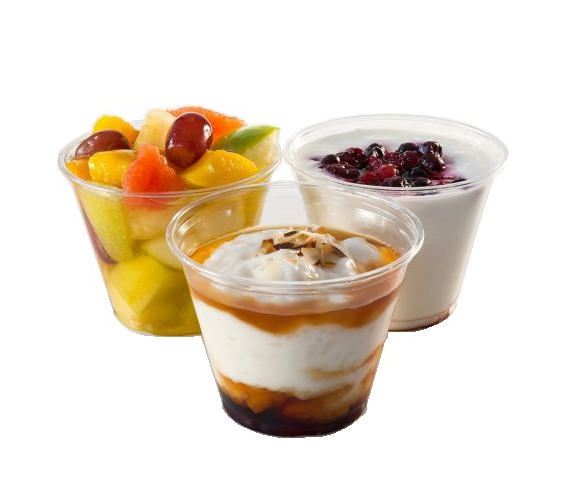 COUVERCLE POUR COUPE DESSERT PLASTIQUE 260 ml ou 230 ml 