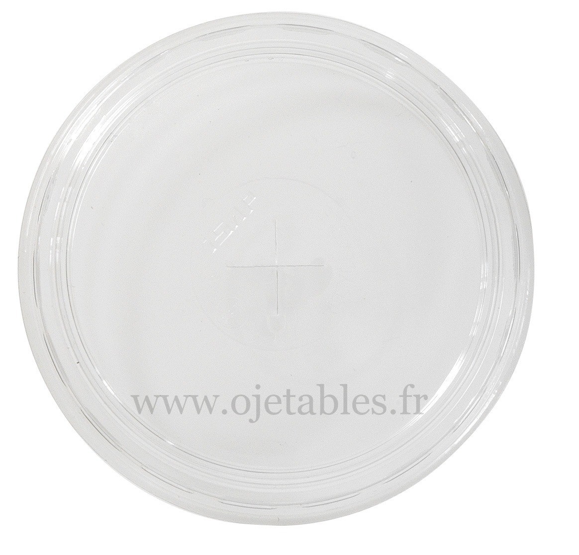 Couvercle plat avec croix pour gobelet SMOOTHIE 55/65cl