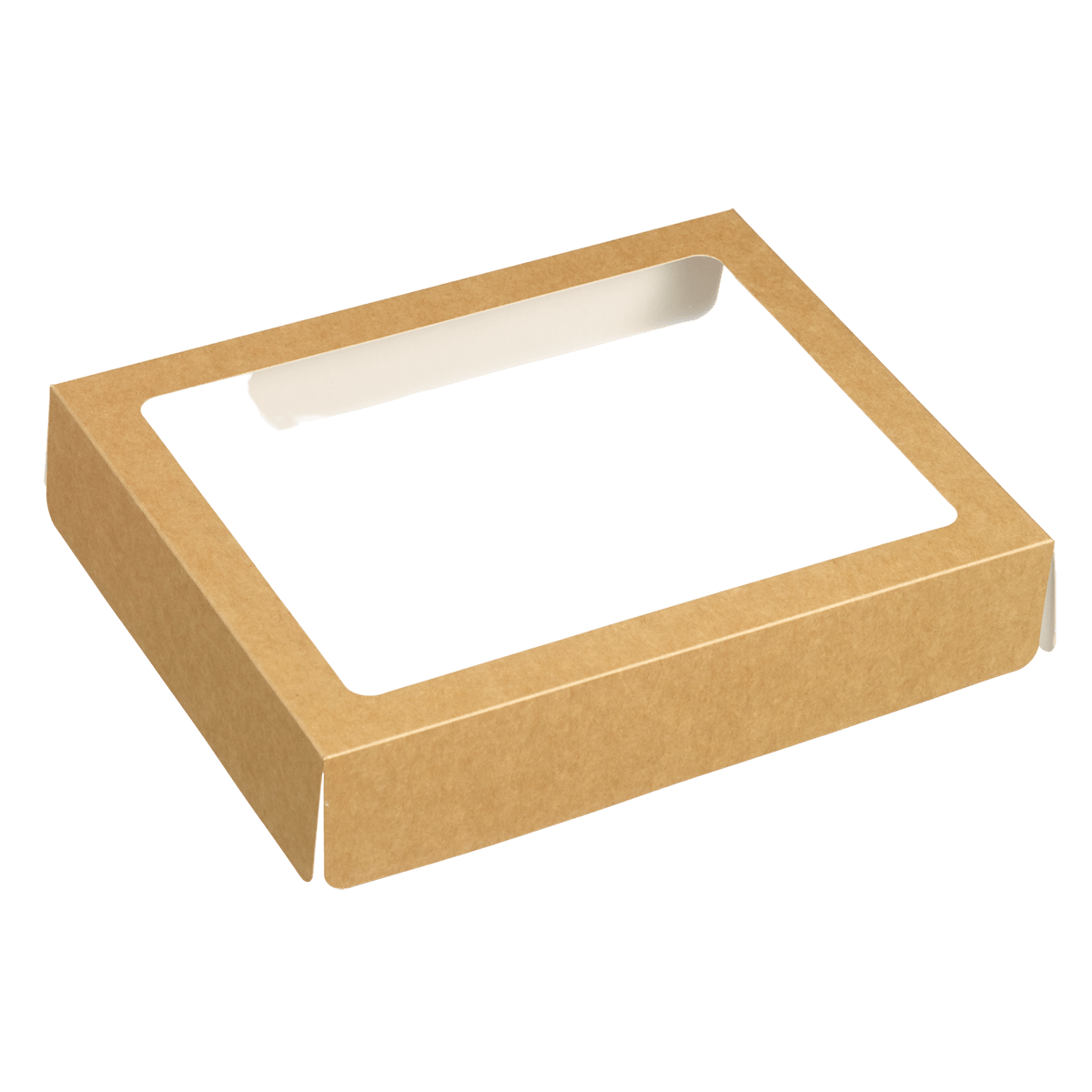 Couvercle kraft Fenêtre pour plateau traiteur Fenix 32x26cm