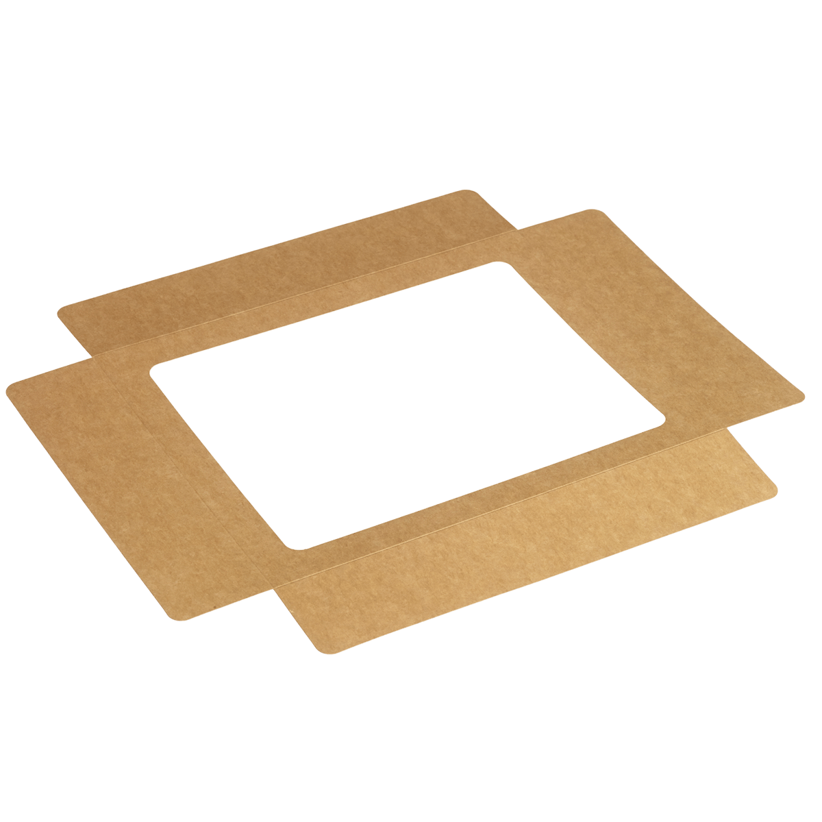 Couvercle kraft Fenêtre pour plateau traiteur Fenix 32x26cm