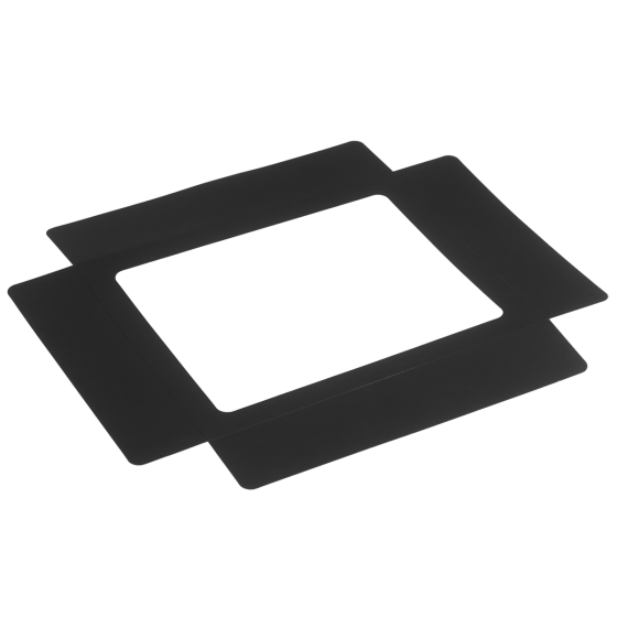 Couvercle noir Fenêtre pour plateau traiteur Fenix 32x26cm