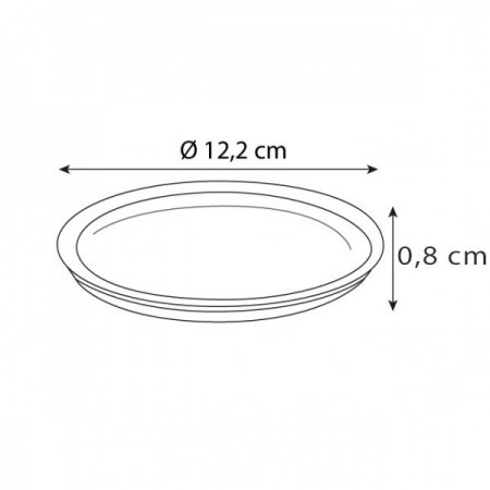 COUVERCLE POUR POT ROND PLASTIQUE CRISTAL FROID  "Tusipack"