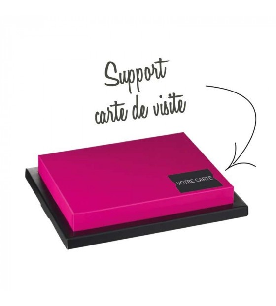 COUVERCLE THEMA NOIR (reversible fuschia) POUR PLATEAU REPAS