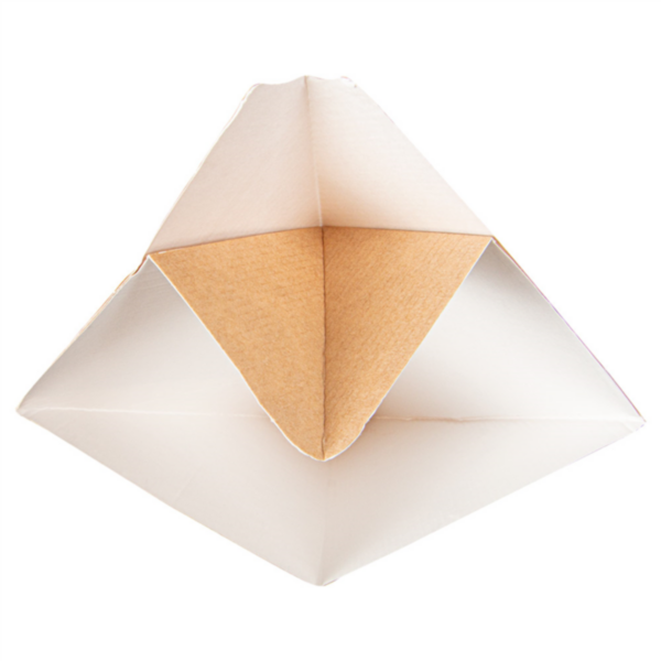 CORNETS AVEC LANGUETTES THEPACK 250 G 16,5x27 CM NATUREL/BLANC CARTON