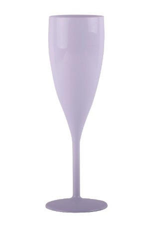 Flute à champagne Blanche Incassable et Réutilisable en SAN -12cl