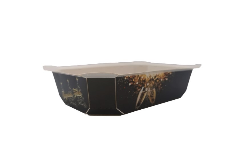 BARQUETTE SCELLABLE EN CARTON FOOD K Personnalisé en multicouleurs 750cc