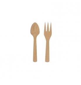 Fourchettes rigide 9cm Bambou Economique