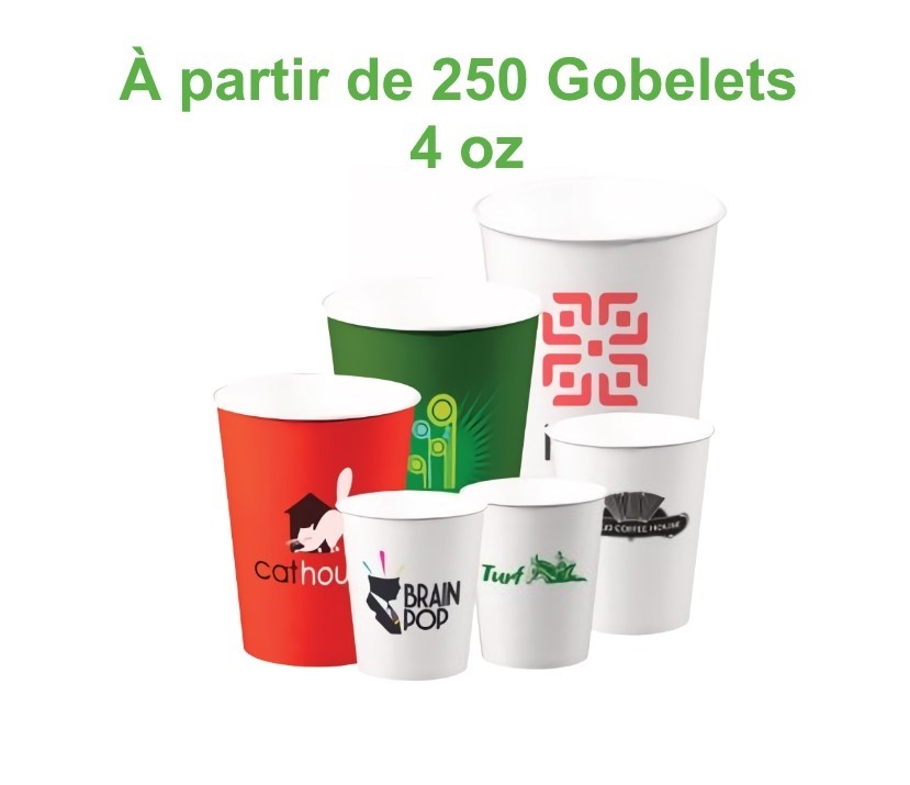 Gobelet carton personnalisé 4oz